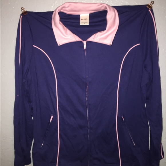 Blaire Jackets & Blazers - Blair Navy Blue and Pink Jacket